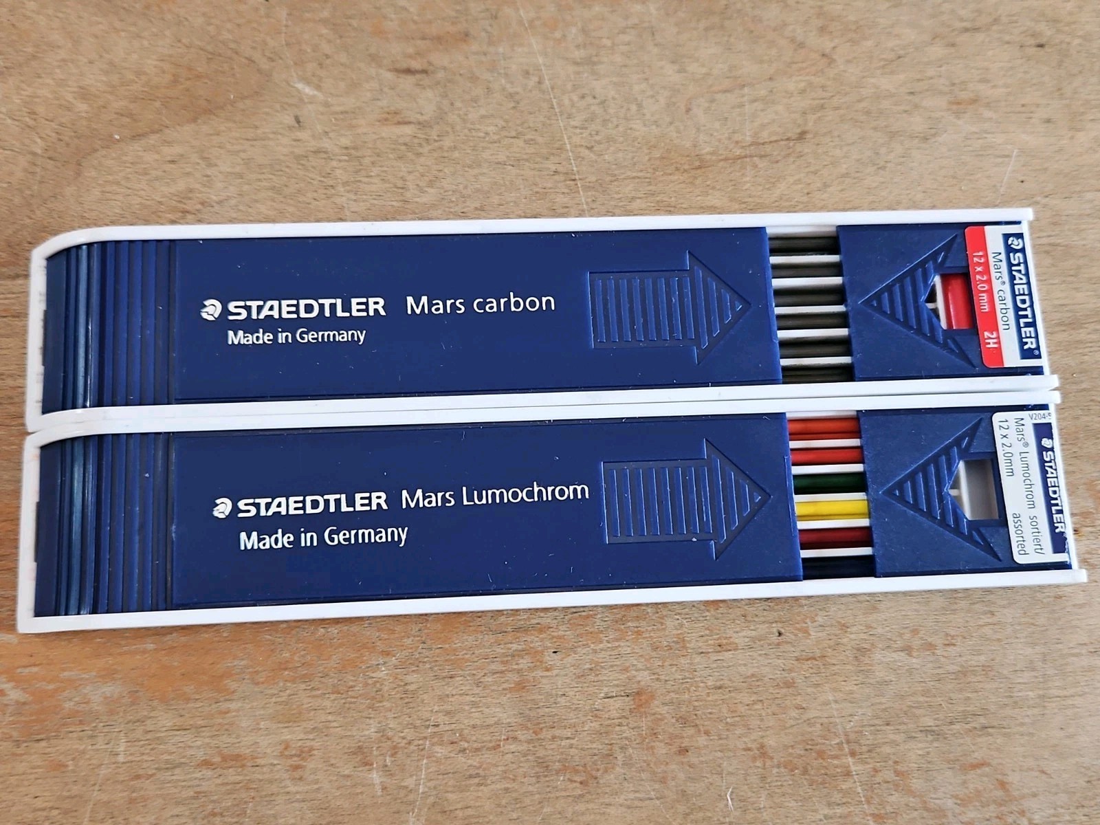 Vintage Staedtler Germany 2mm Drawing Leads Lot of 2 Trays