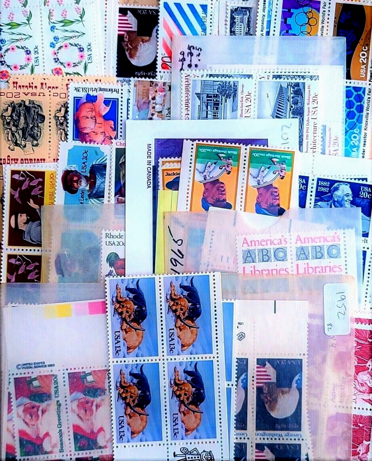 1982 – Choose from ALL Zip and USPS Blocks! MNH US Commemorative Stamps!