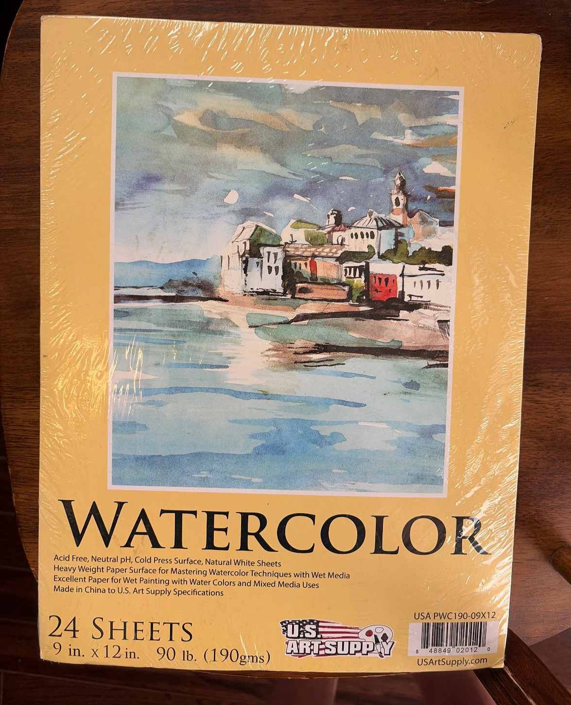 Watercolor 24 sheets 9inx12in.USArtSupply BRAND NEW SEALED