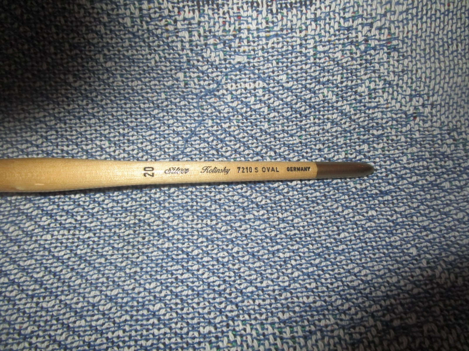 Silver Kolinsky No 20 7210 S Oval Germany Professional Artist Brush Red Sable