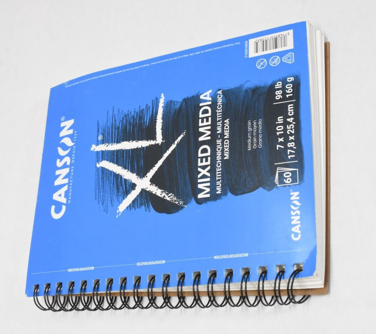 Canson XL Mix Media Pad 7″ x 10″ Drawing Watercolor Sketchbook 60 Sheets