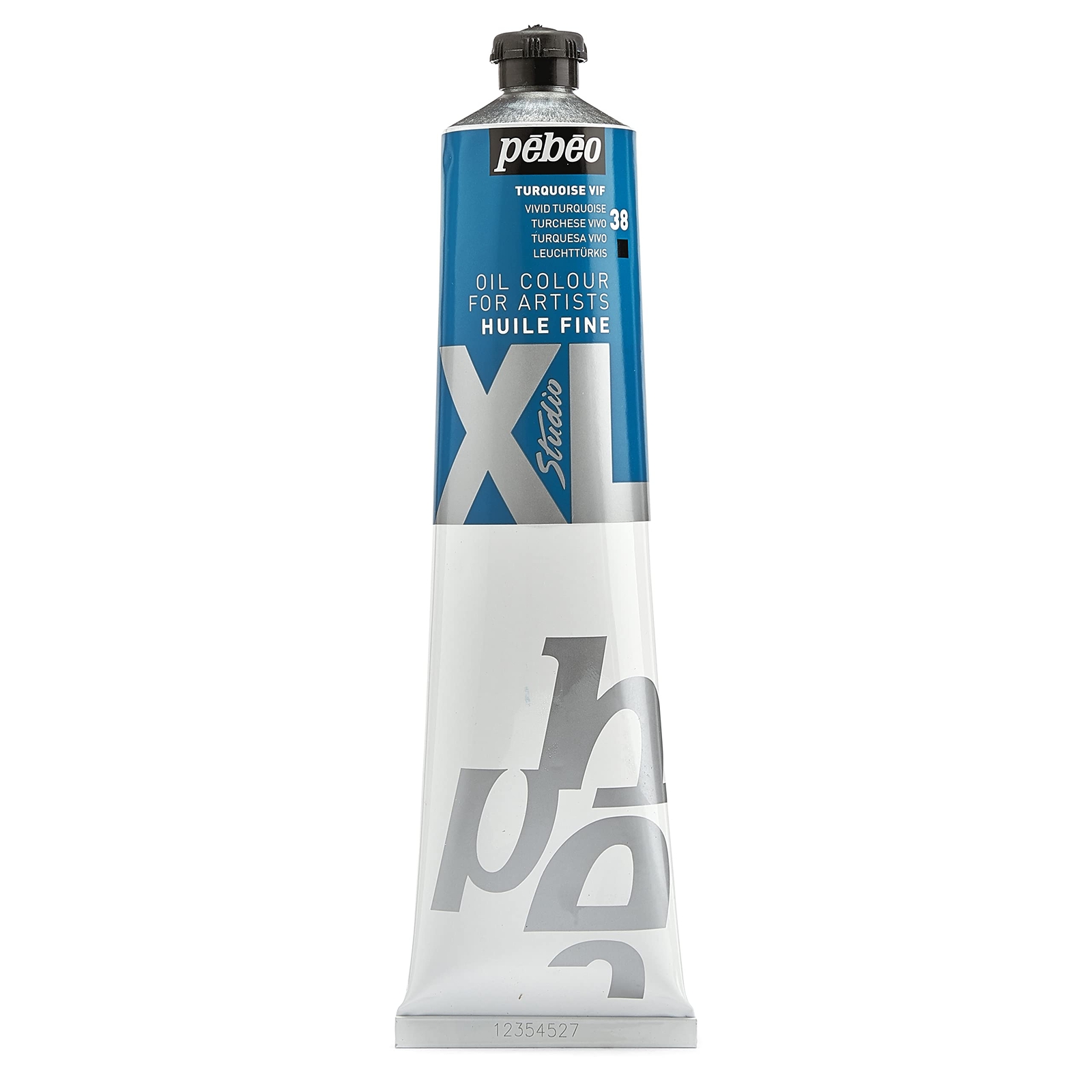 PBO Fine Oil XL Paint Bright Turquoise Blue Color 200ml Tube for Artists