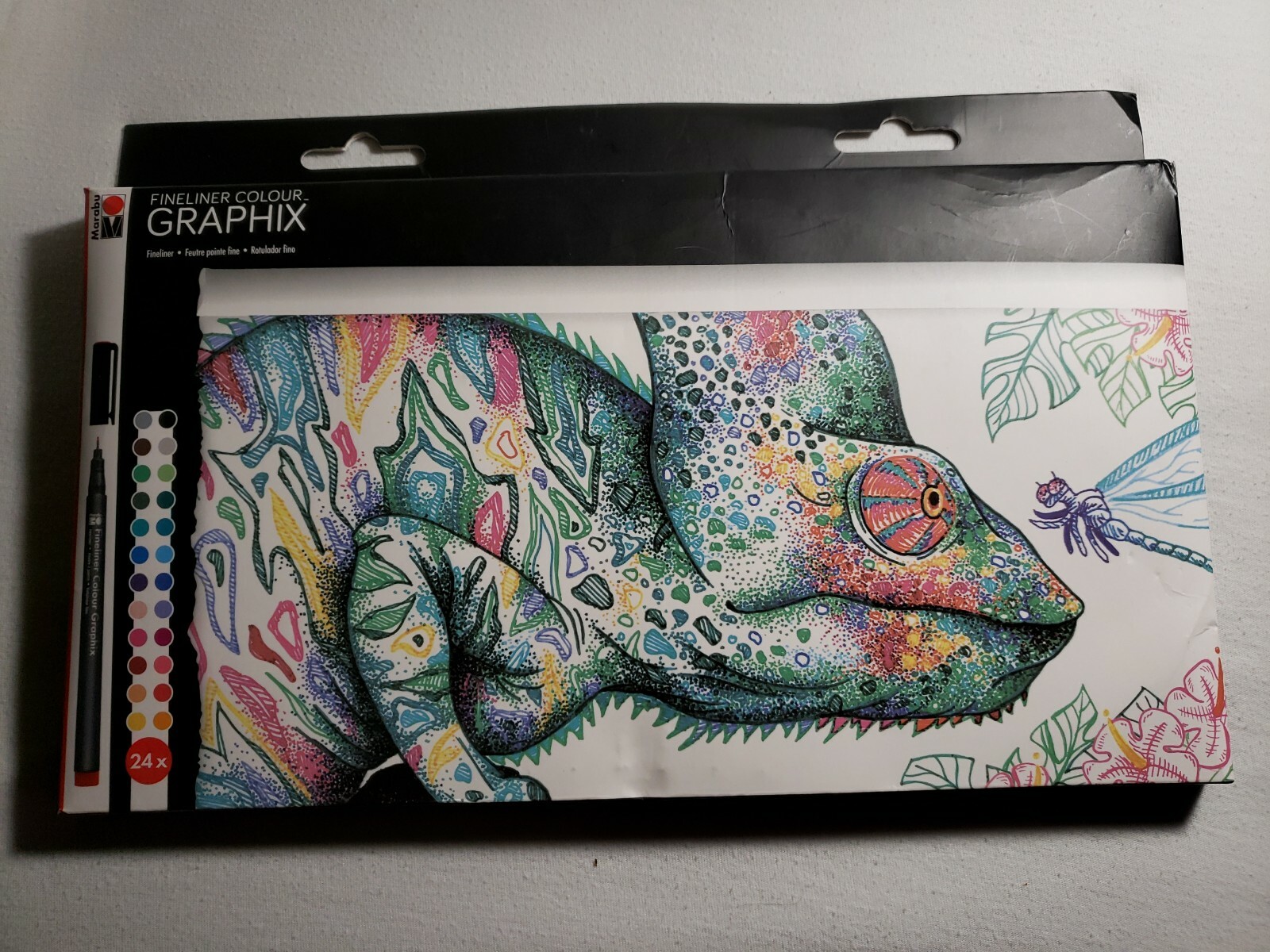 Marabu Creative Graphix Fineliner Pen, Hypnotize Set of 24 Free S&H