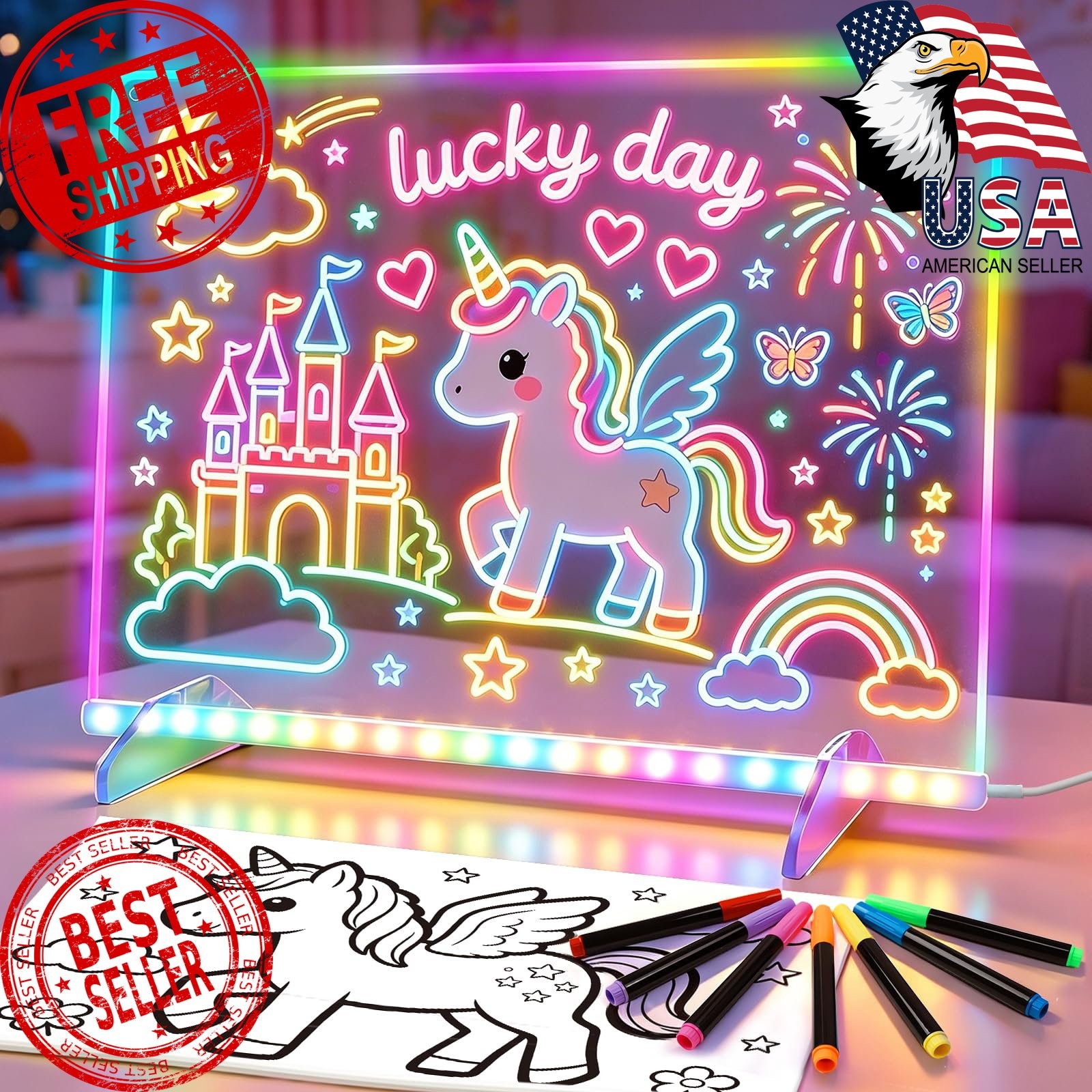 Cosmody LED Drawing Board Multicolor
