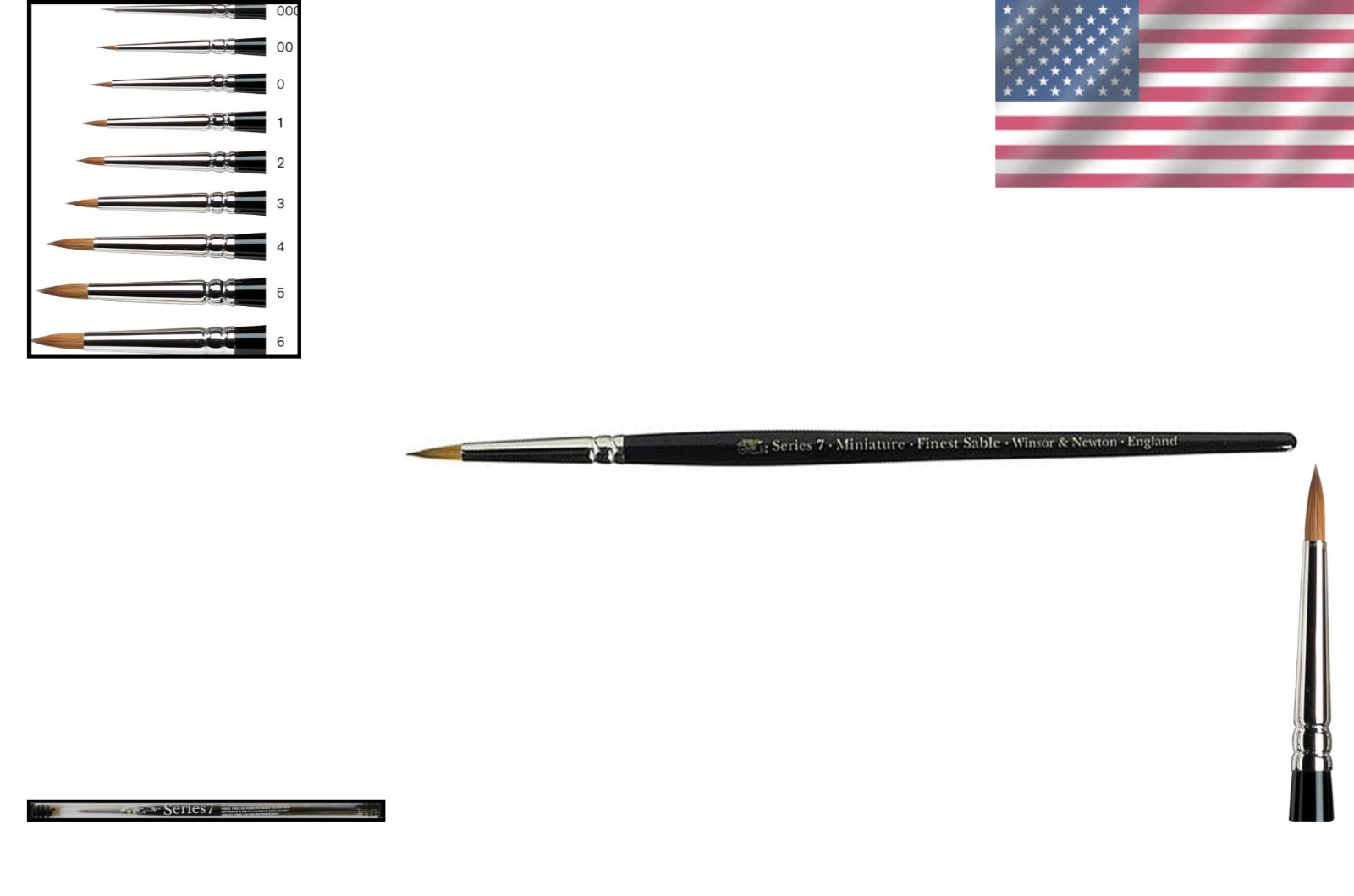 Miniature Watercolor Brush – Short Handle