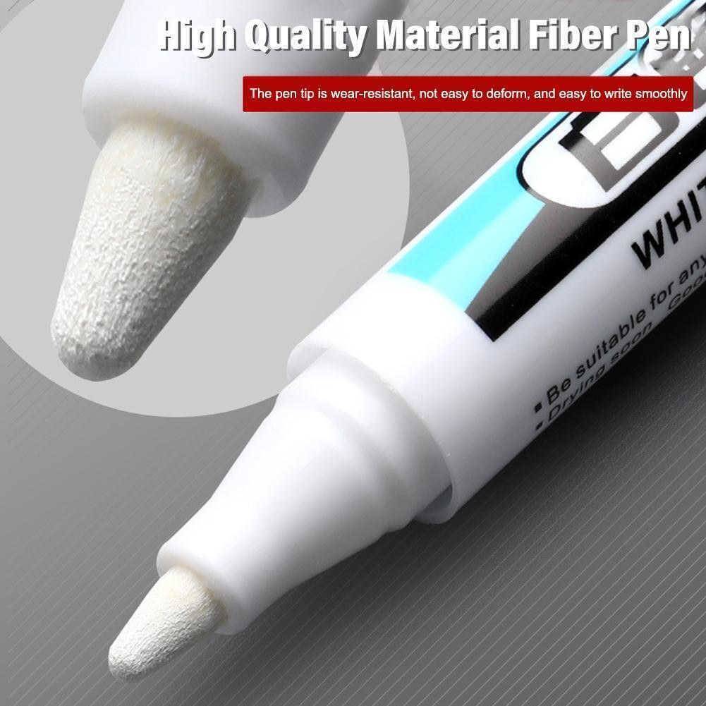 White Paint Marker Pen Waterproof Bike Car Tyre Tire Marker Permanent Pens Lot