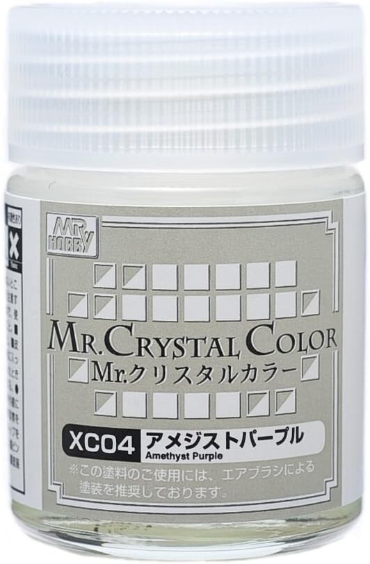 Mr. Hobby XC04 Mr. Crystal Color Amethyst Purple Lacquer Paint 18ml – US