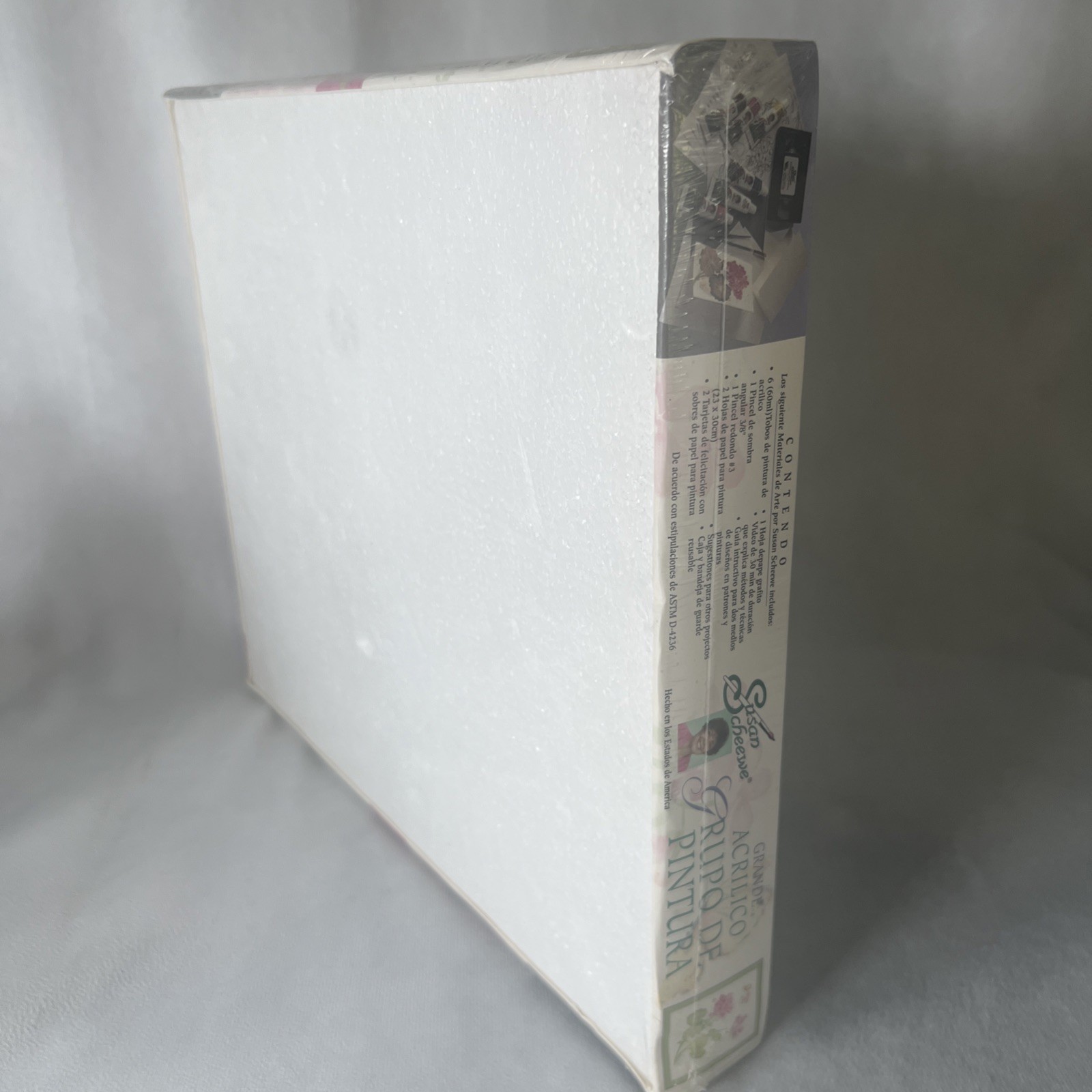 Vintage Susan Scheewe Deluxe Acrylic Painting Set Factory Sealed Geraniums
