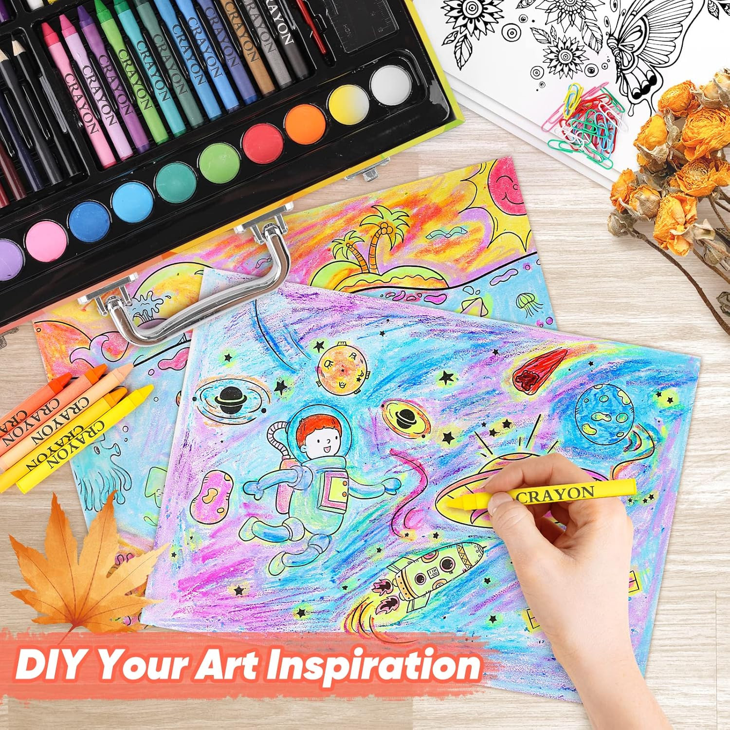 Arts and Crafts Supplies, 3-Pack Drawing Painting Set for Kids Girls Boys Teens,