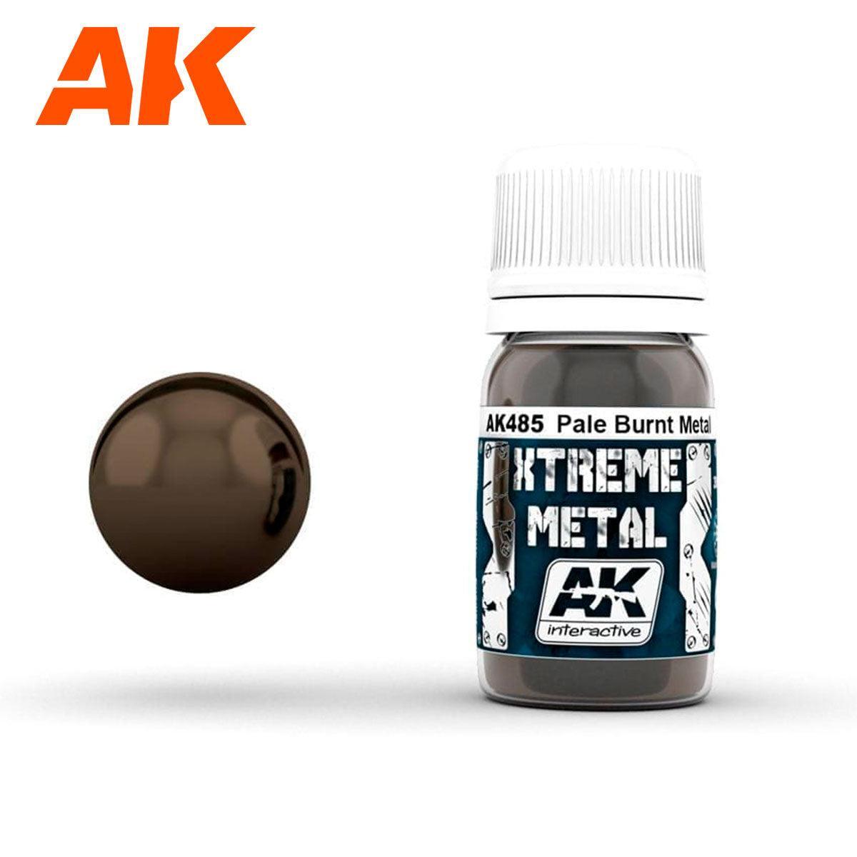 AK Interactive AK485 Xtreme Metal Pale Burnt Metal 30ml – US