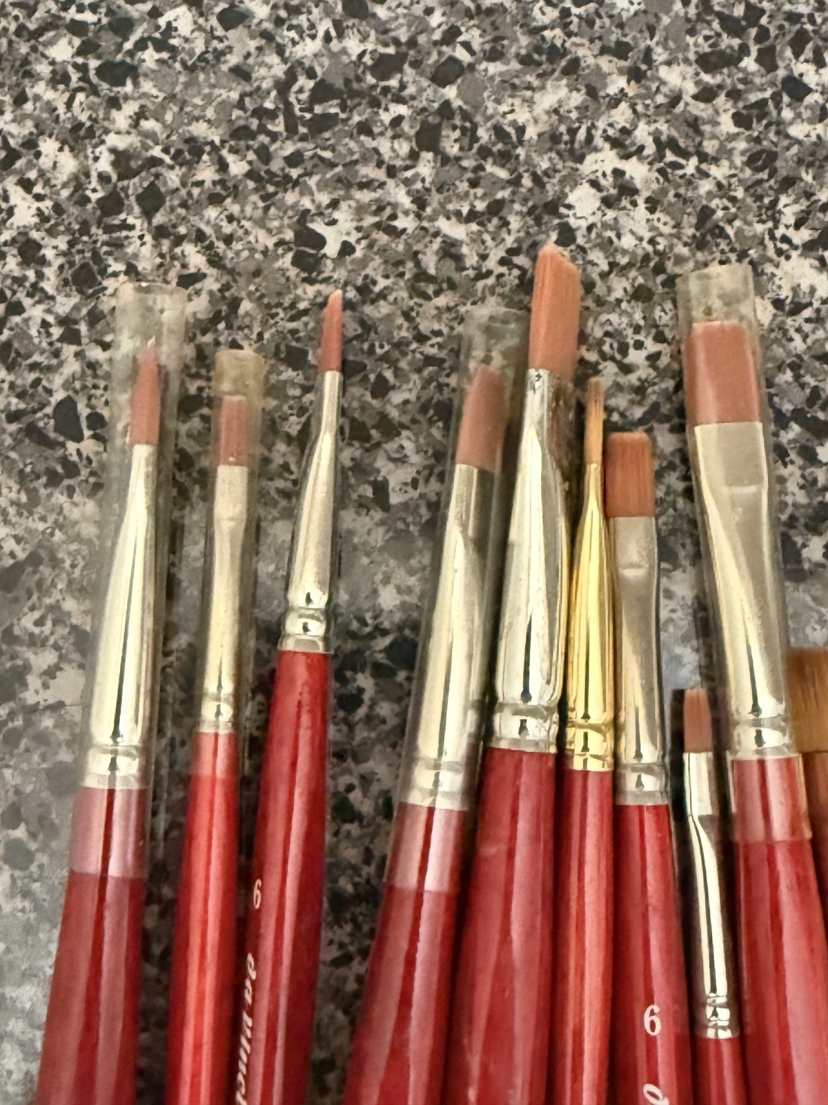 20 Davinci Cosmotop Spin Artist’s Paint Brushes Lot