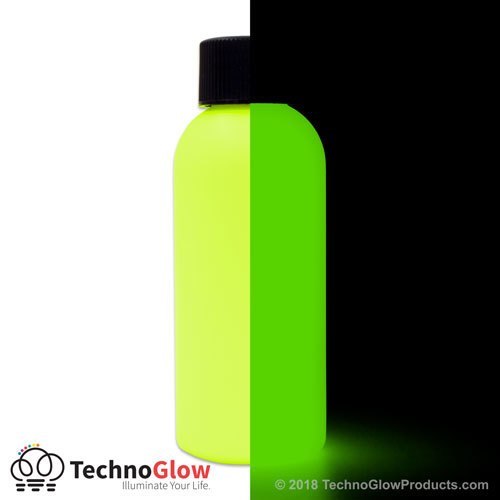 Glow in the Dark Paint, Bright Neon Yellow – UV Reactive Luminescent Paint