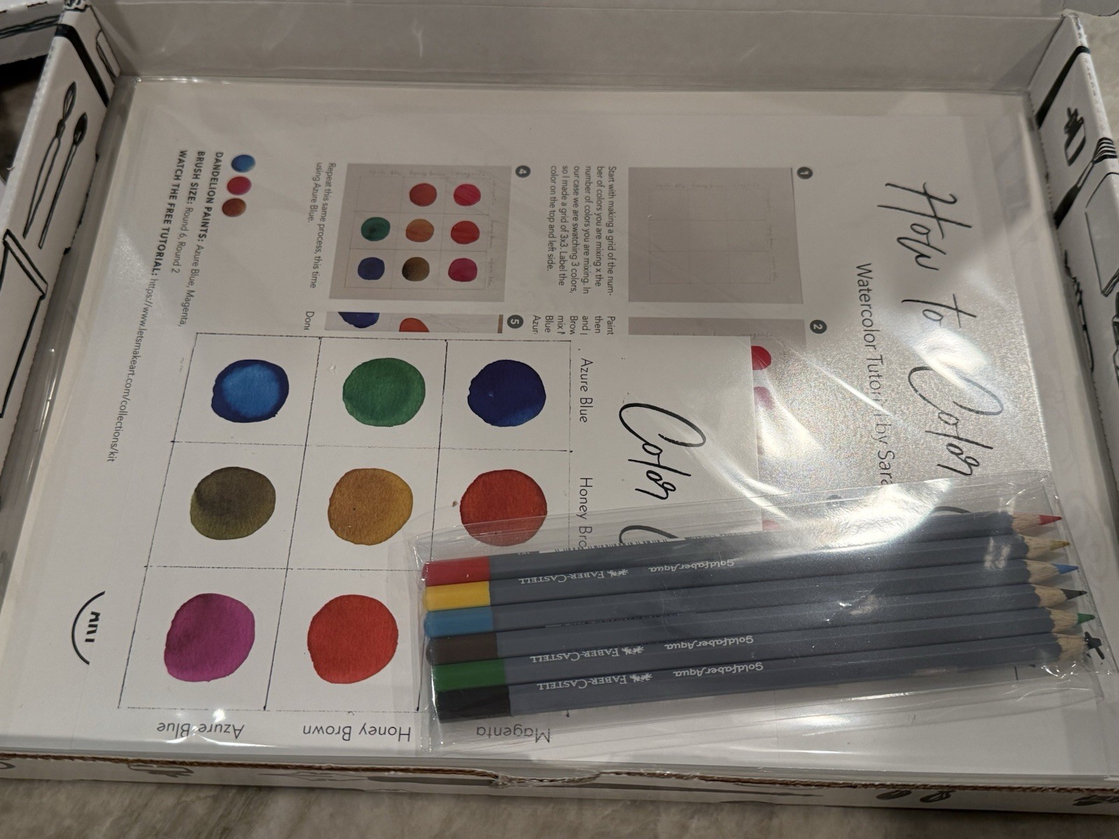 Let’s Make Art Watercolor Box New In Package Complete Jan 2021 Paint Included