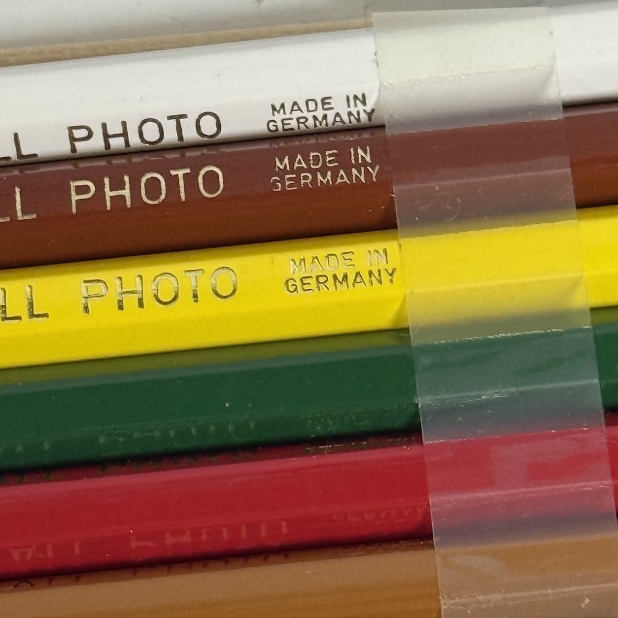 MARSHALL’S Photo Coloring PENCILS 14 Ct SET Vintage Made In Germany NOS
