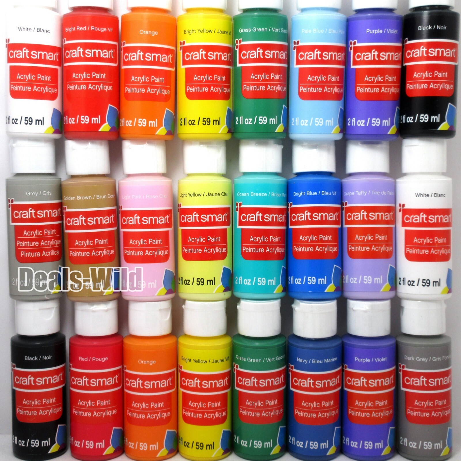 CraftSmart Acrylic Paint Matte Craft Smart 2oz – Many Colors