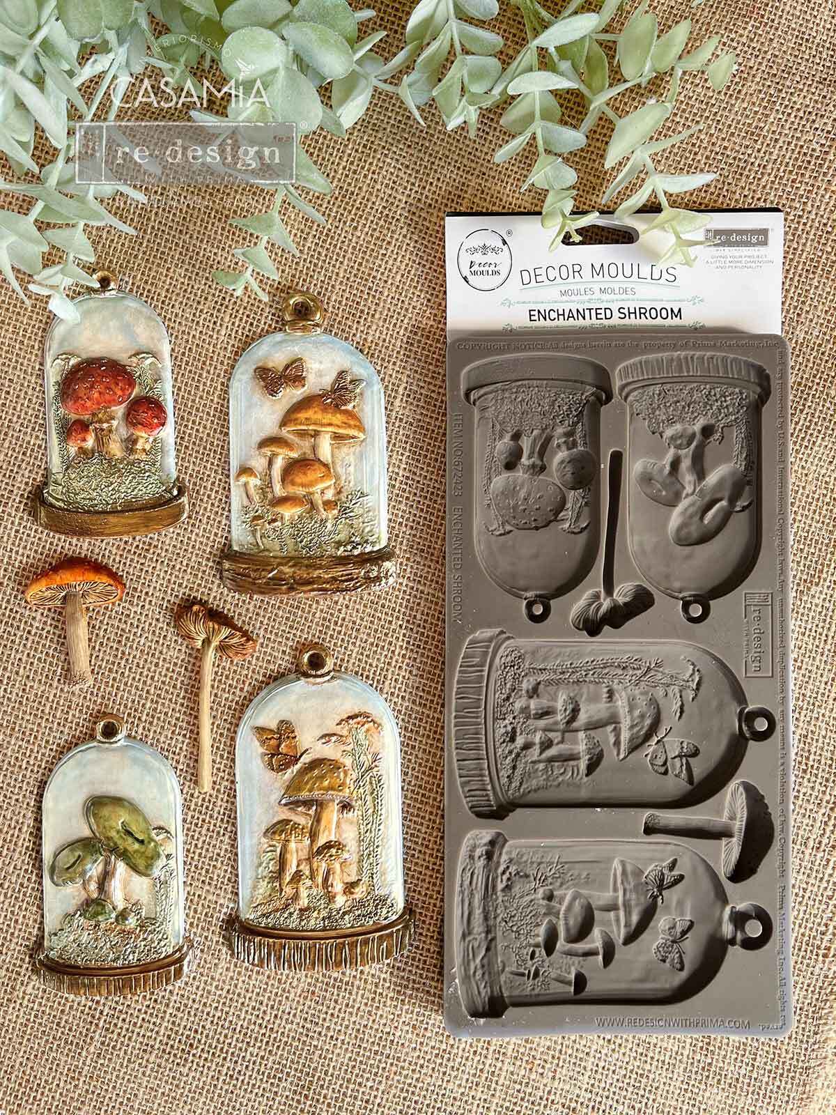 Enchanted Shroom | 5″ x 10″ Silicone Décor | Redesign with Prima