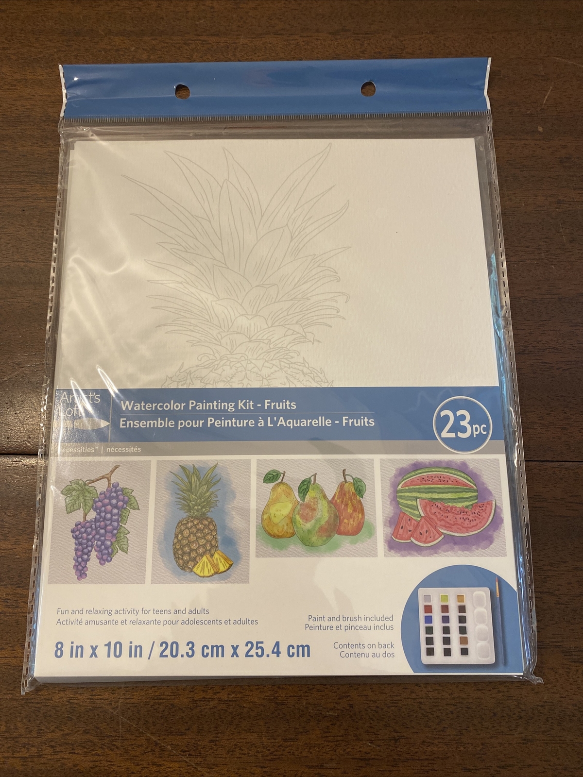 Artist’s Loft Watercolor 23 Piece Painting Kit – Fruits – NEW SEALED