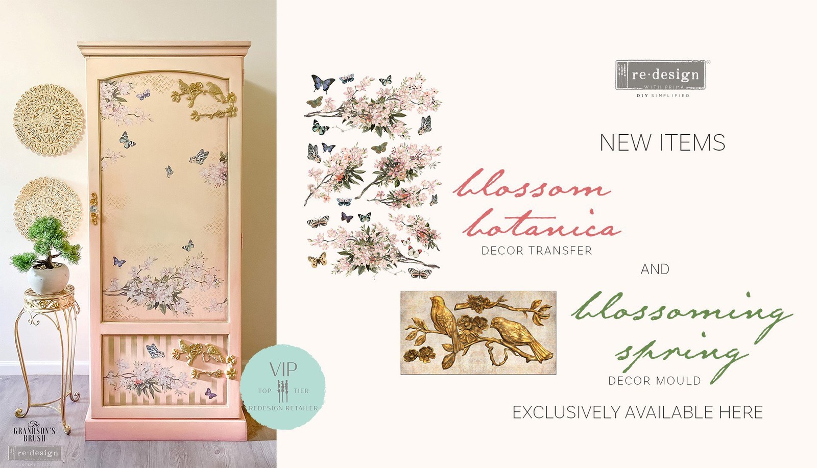 Blossom Botanica | Décor Furniture Transfers | Redesign with Prima