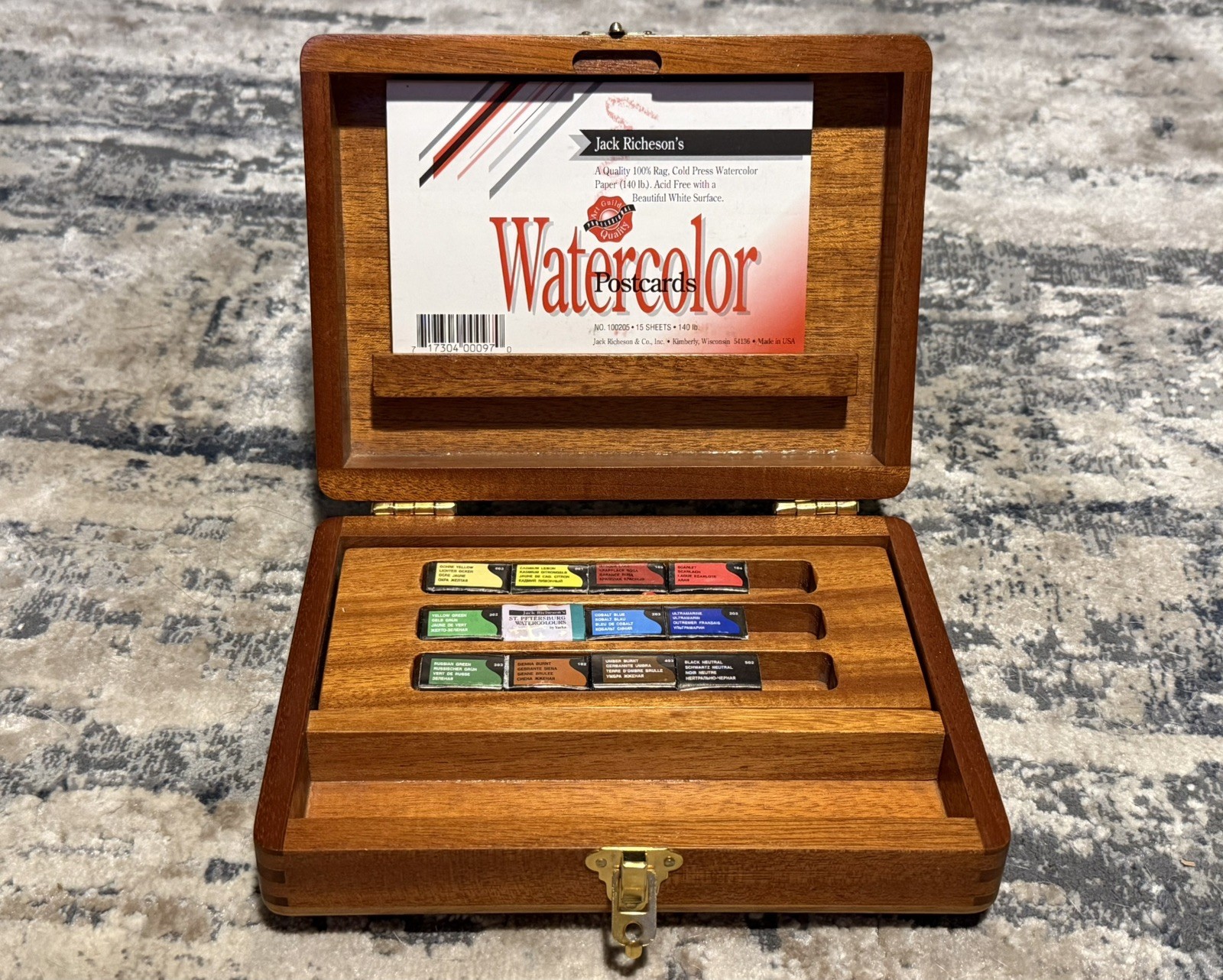 Vintage Watercolor Pochade Paint Box