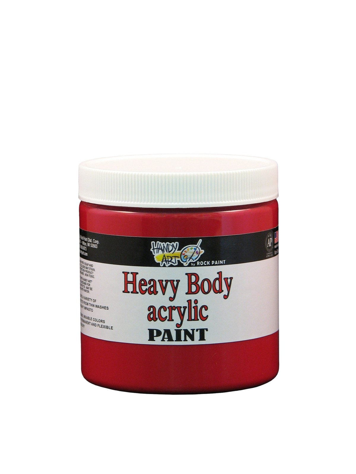 8 ounce Rubine Red Nu Master Heavy Body Acrylic Paint for Artists Students
