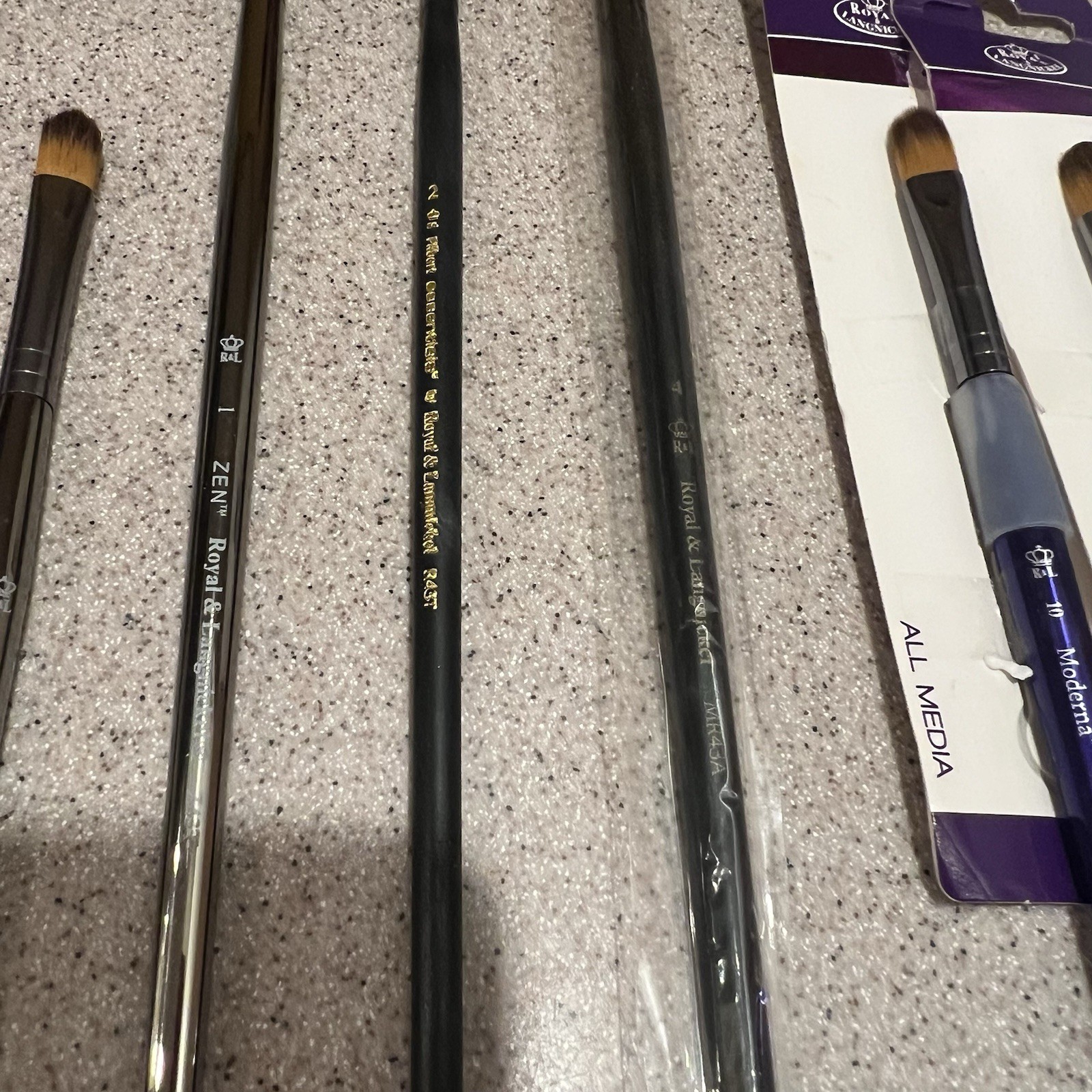 Royal & Langnickel 12 Zen Z93 Series Brushes Long & Short Multiple Sizes New