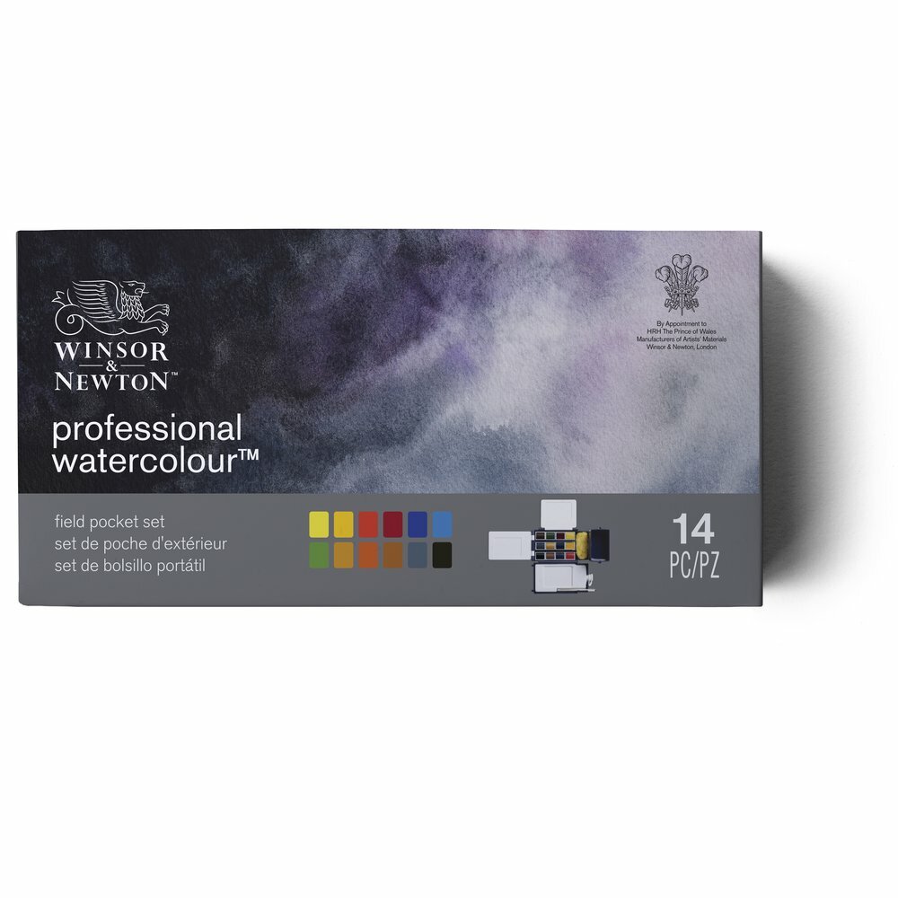 Winsor & Newton Professional Watercolour 0190685 – Field Pocket Set – 14 Pz
