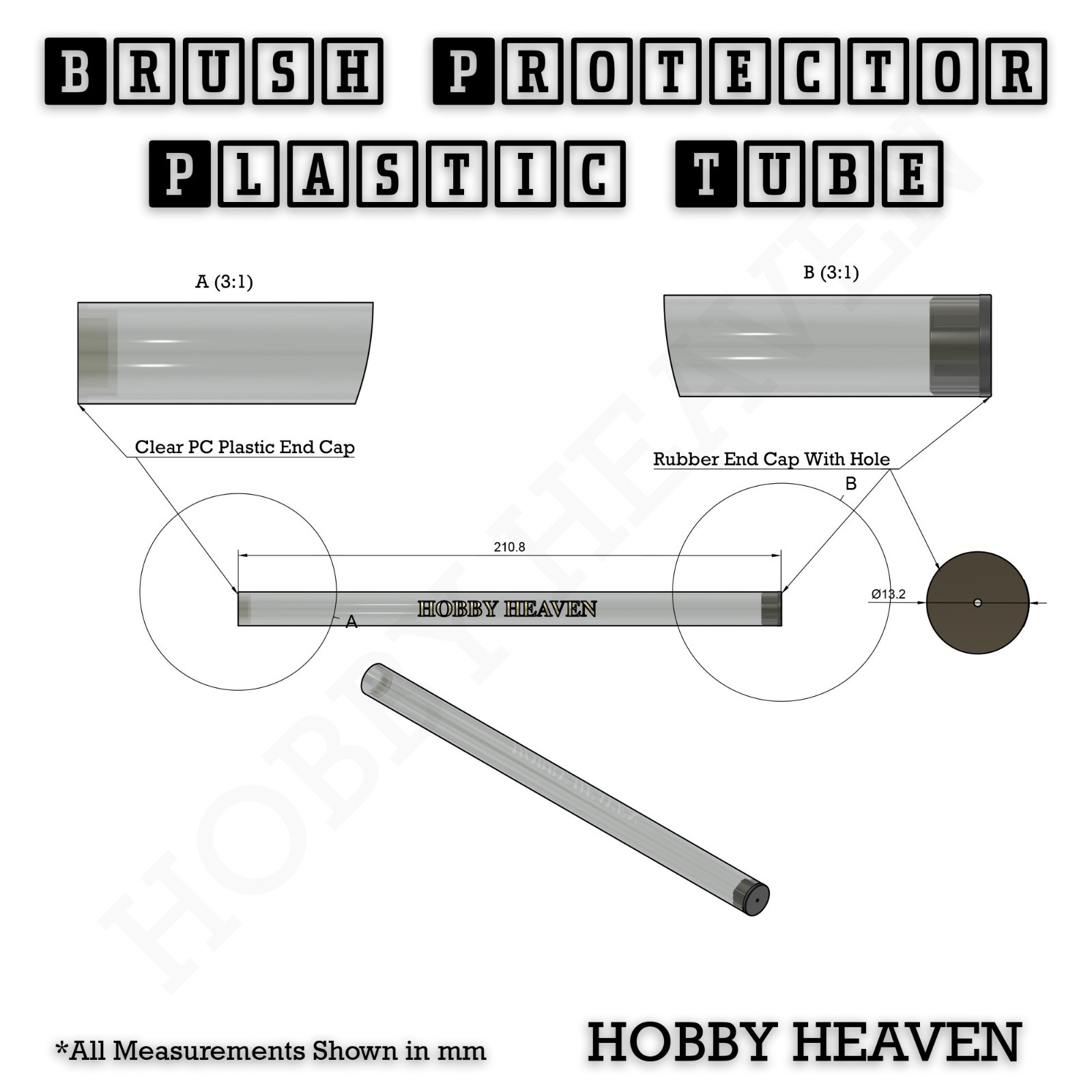 Hobby Heaven Kolinsky Sable Series 3 Brushes Full Range Singles and Sets RM24