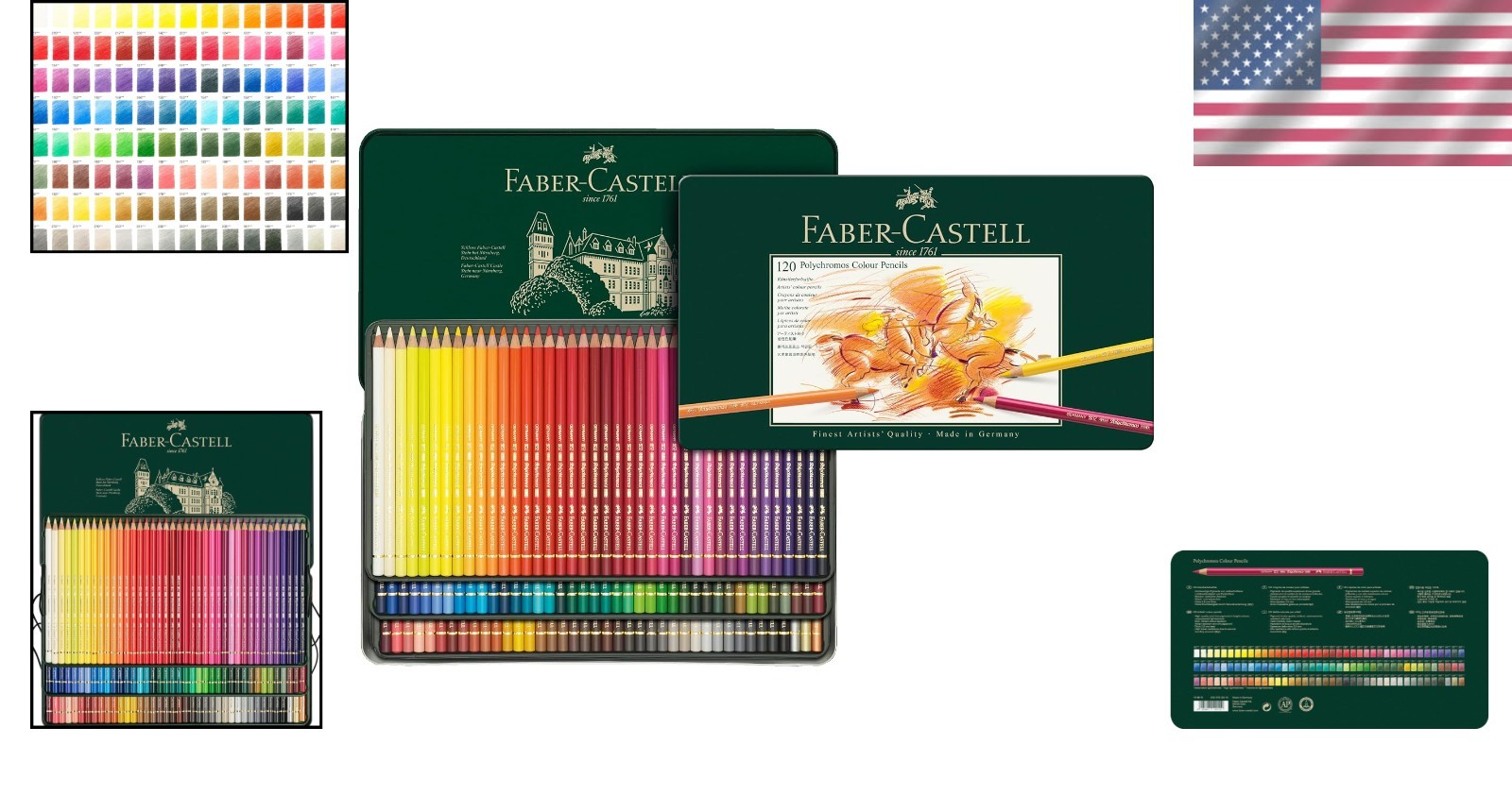 Professional Quality Color Pencils Tin – 120 Colors