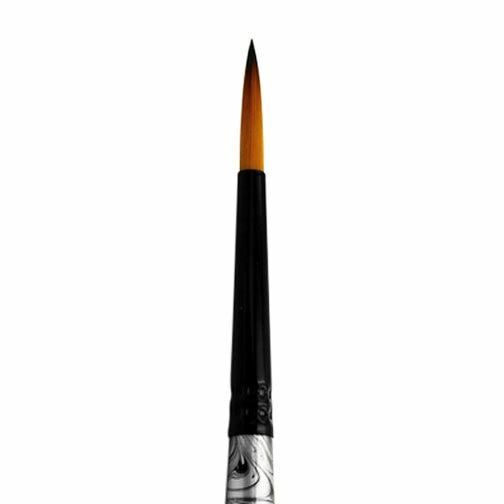 4200 Black Swirl Blended Synthetic Round