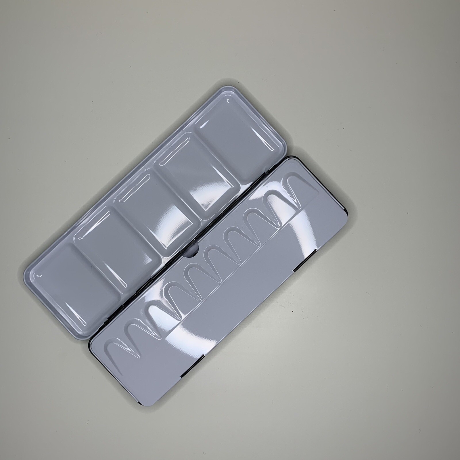 Paint Palette Tray Empty Tin Box Painting Metal Watercolor – US Seller