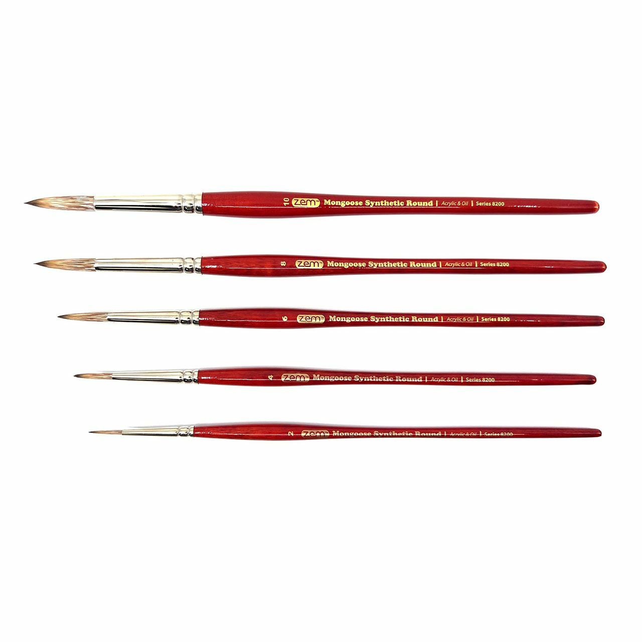 AS-217 Mongoose Synthetic Rounds Brush Set 5 pcs