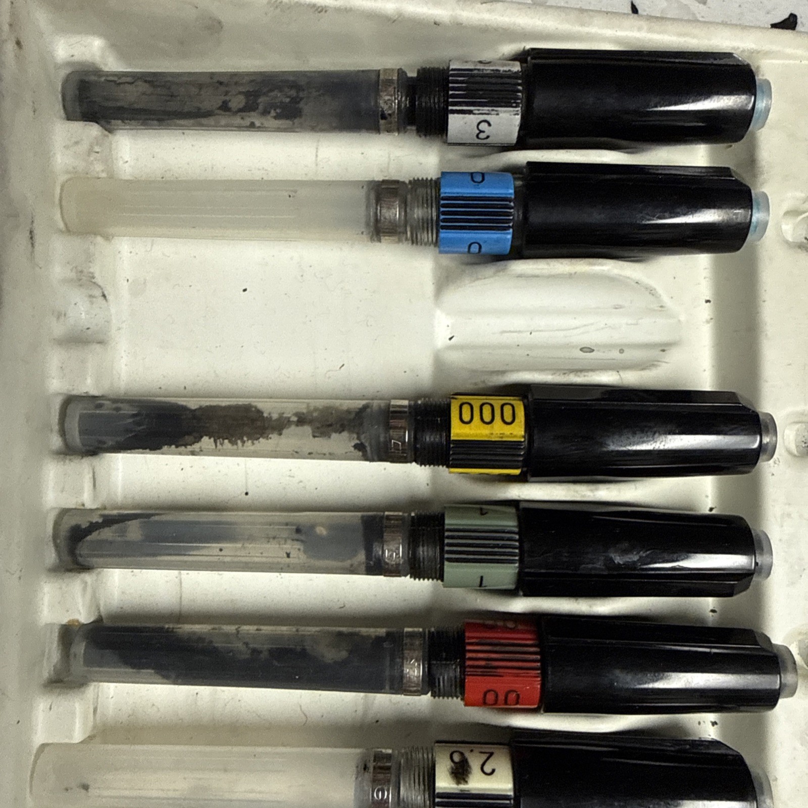 Faber-Castell Castell TG Technical Pen Set 8 Nibs Case Germany AS-IS Untested