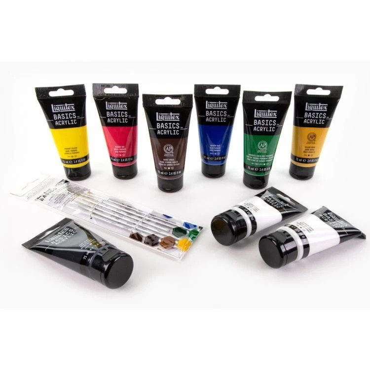 Liquitex Basics Acrylic – Acrylic Starter Box 10 Pc Set