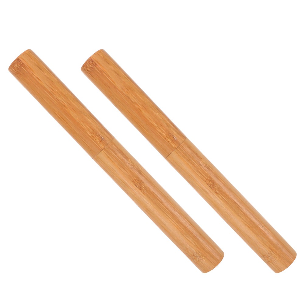 2 Pcs Toothbrush Protector Mailing Tube with Cap Cylindrical Paper Container