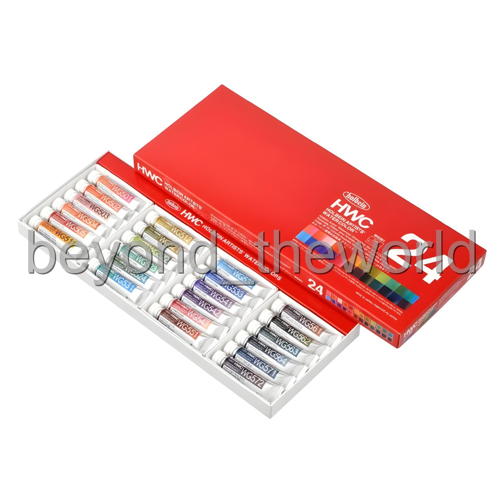 Holbein WG591 Artists’ Watercolor Granulating Colors 5mlx24colors Set