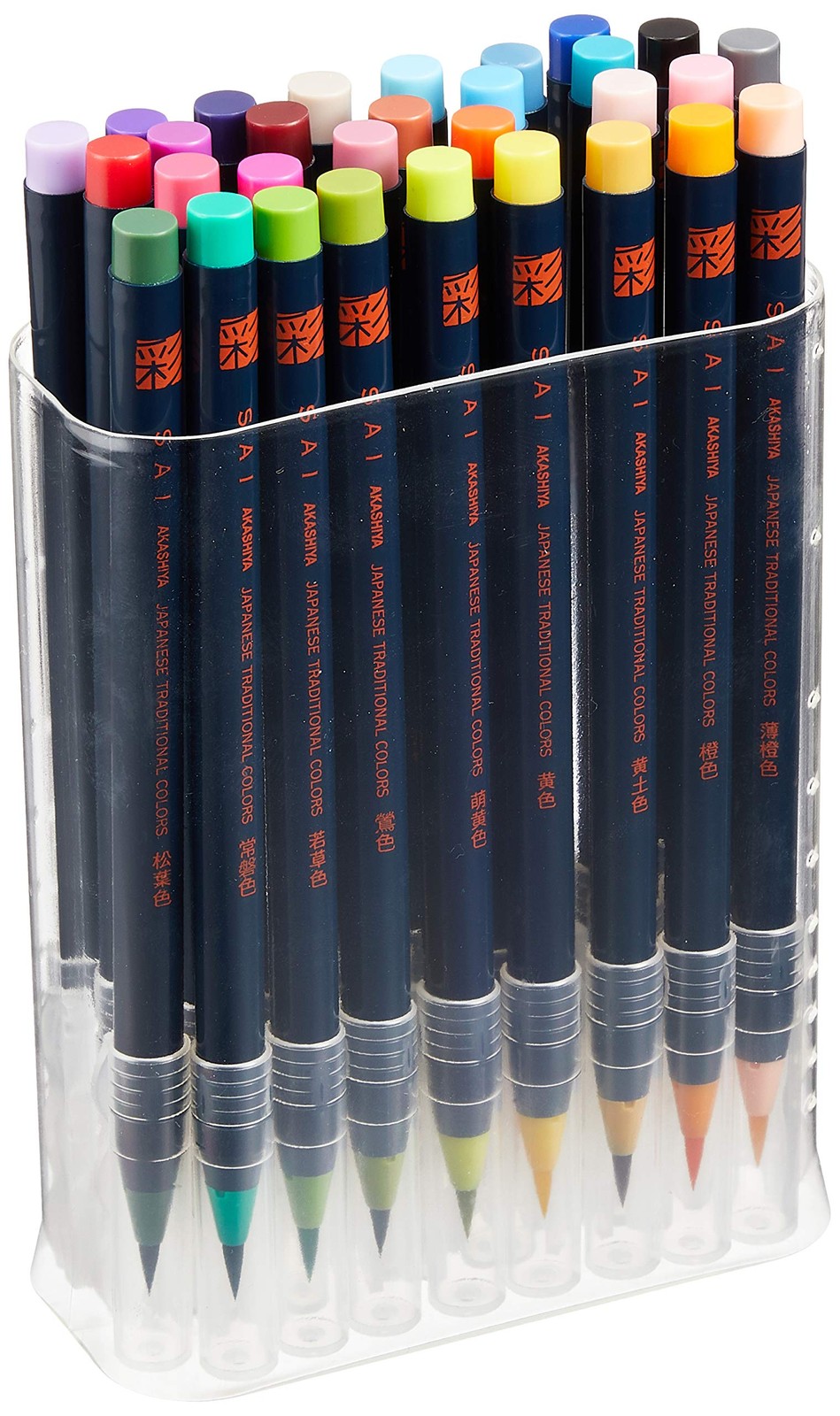 Watercolor Brush Pen 30 Japanese Traditional Color Set CA200/30V Art