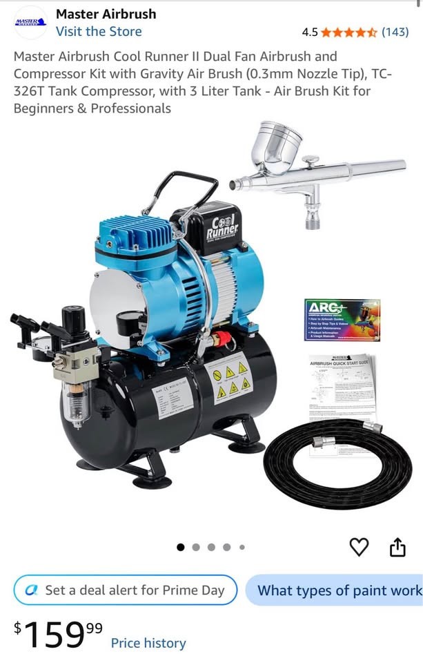 Master Airbrush & Compressor – Cool Runner II BRAND NEW STILL IN AMAZON BOX