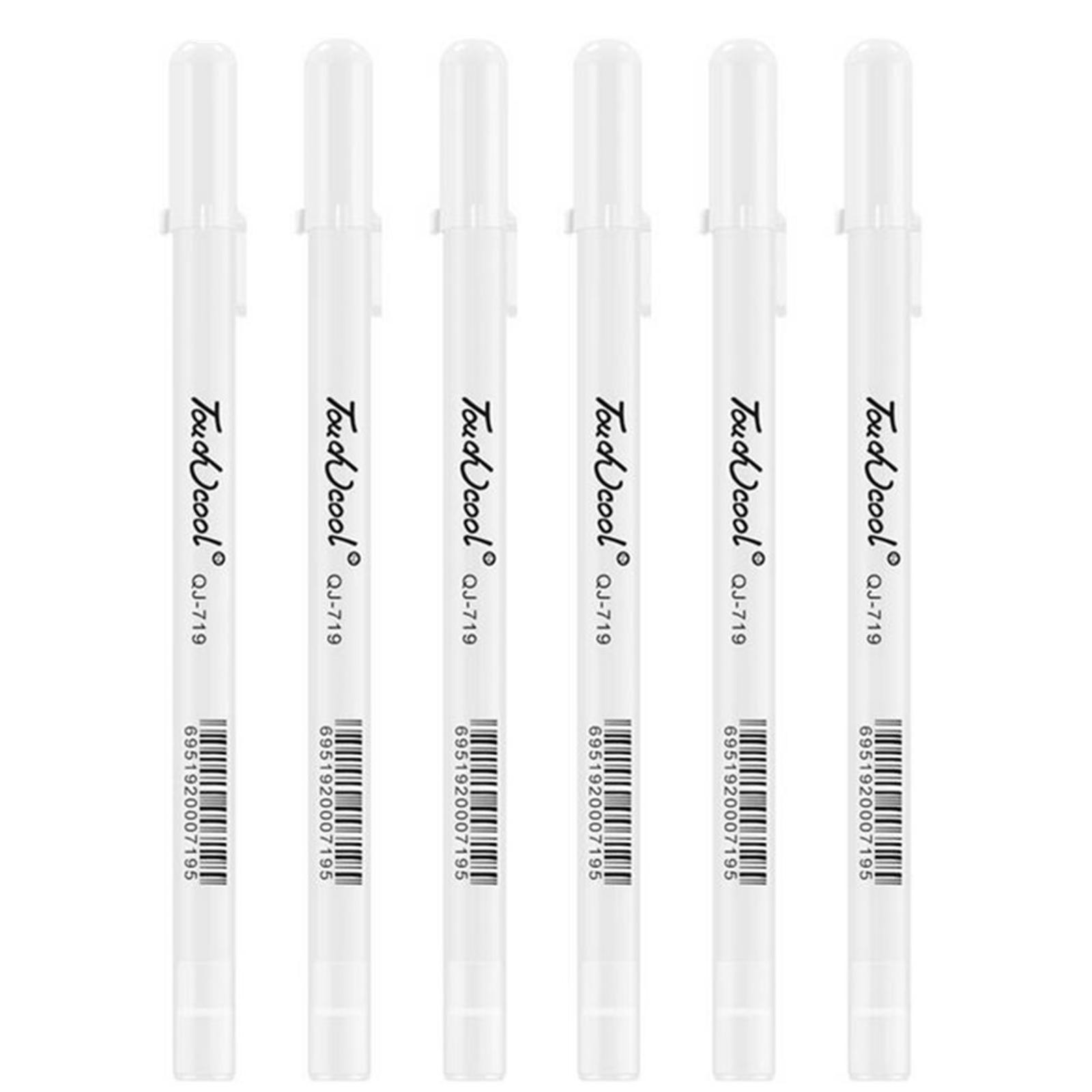 3PCS/Set White Gel Ink Marker Pen Drawing Art Fine Tip Sketching Painting Tool B