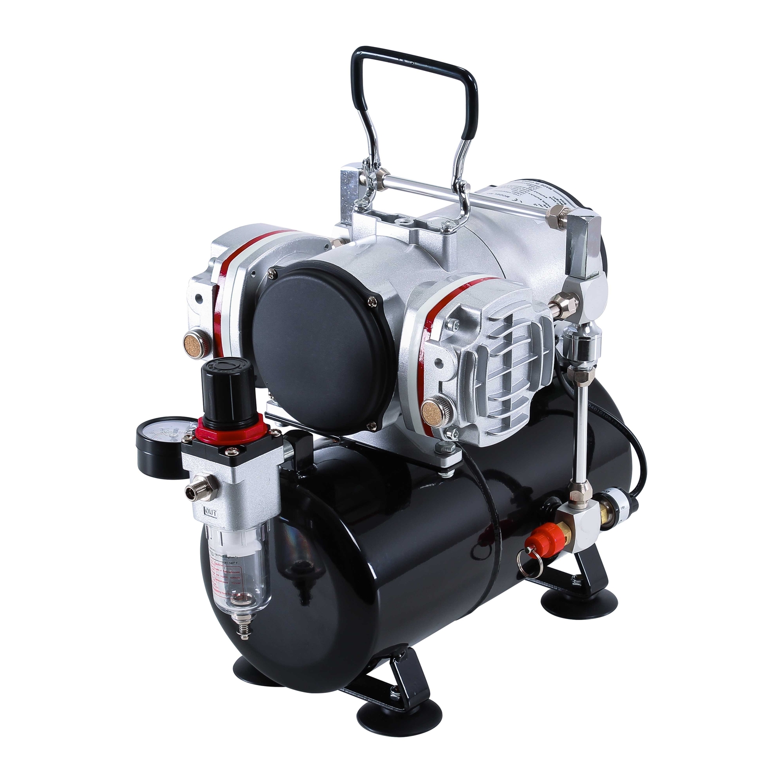 PRO Powerful Twin Cylinder Piston AIRBRUSH AIR COMPRESSOR w/ TANK Hobby T Shirt