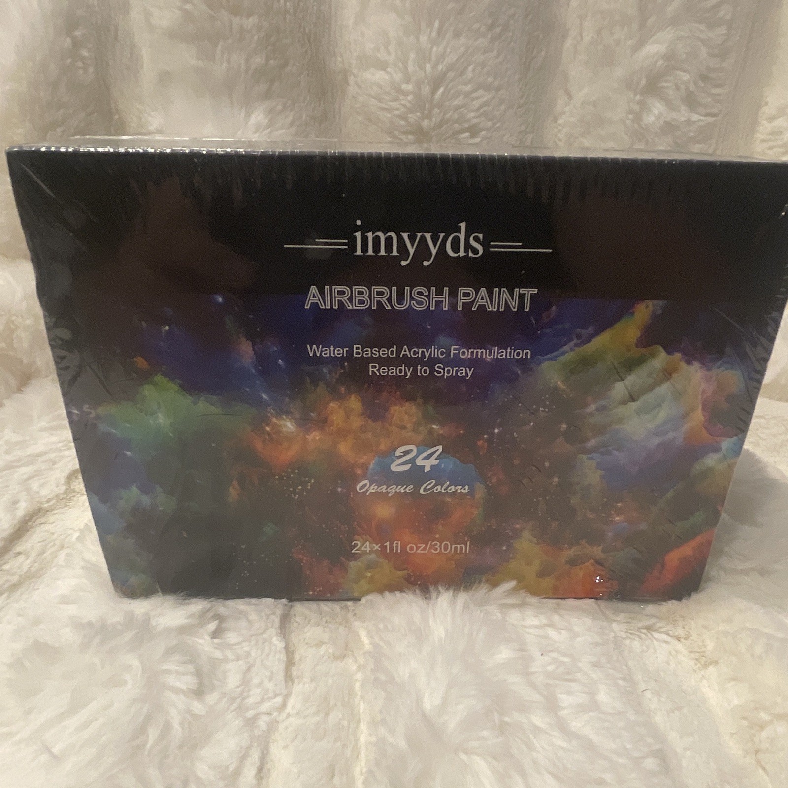imyyds Airbrush Paint Set Water-Based Acrylic Ready to Spray, 24 Opaque 30ml