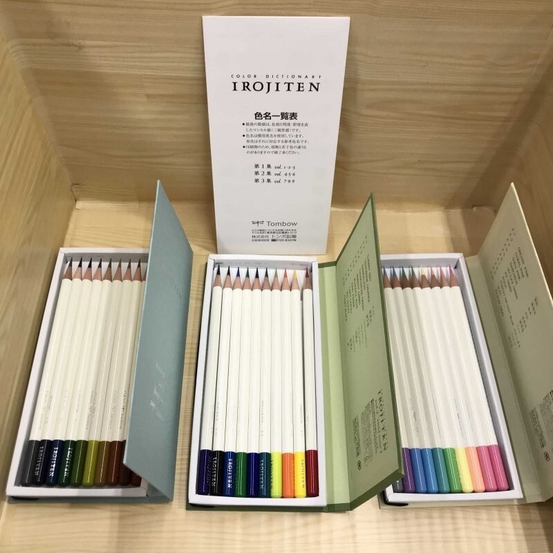 Tombow Colored Pencils Dictionary Irojiten Vol. 1,2,3 Complete Set 90 Color JP