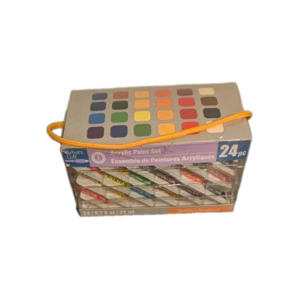 New Artist’s Loft Acrylic Paint Color Set Box 24 Tubes Total