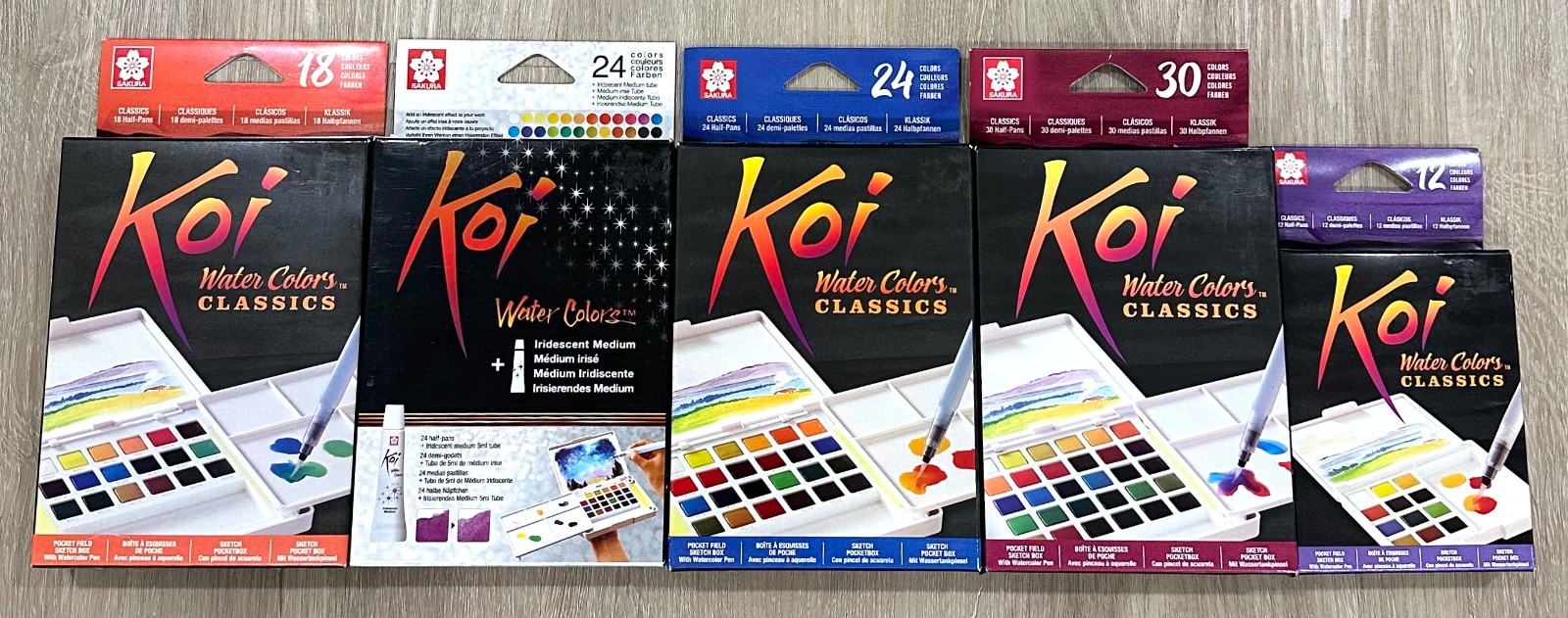 Sakura Koi Water Colors Classics BIG LOT 108 Colors total BRAND NEW Free Ship!