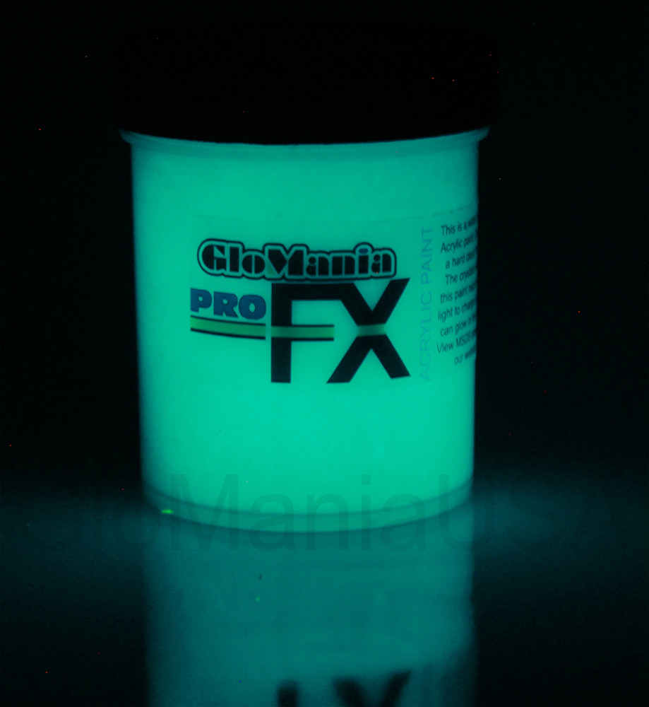 AQUA Glow in the Dark Paint 1-2oz pot, luminescent, star ceiling, cosmic paint