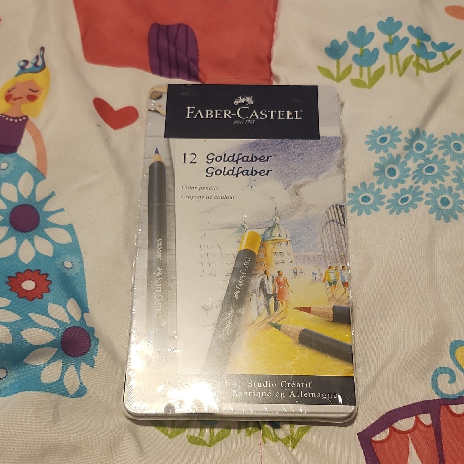 Faber-Castell Goldfaber 12 Colored Pencils Set, 3.3mm Lead, Multicolor