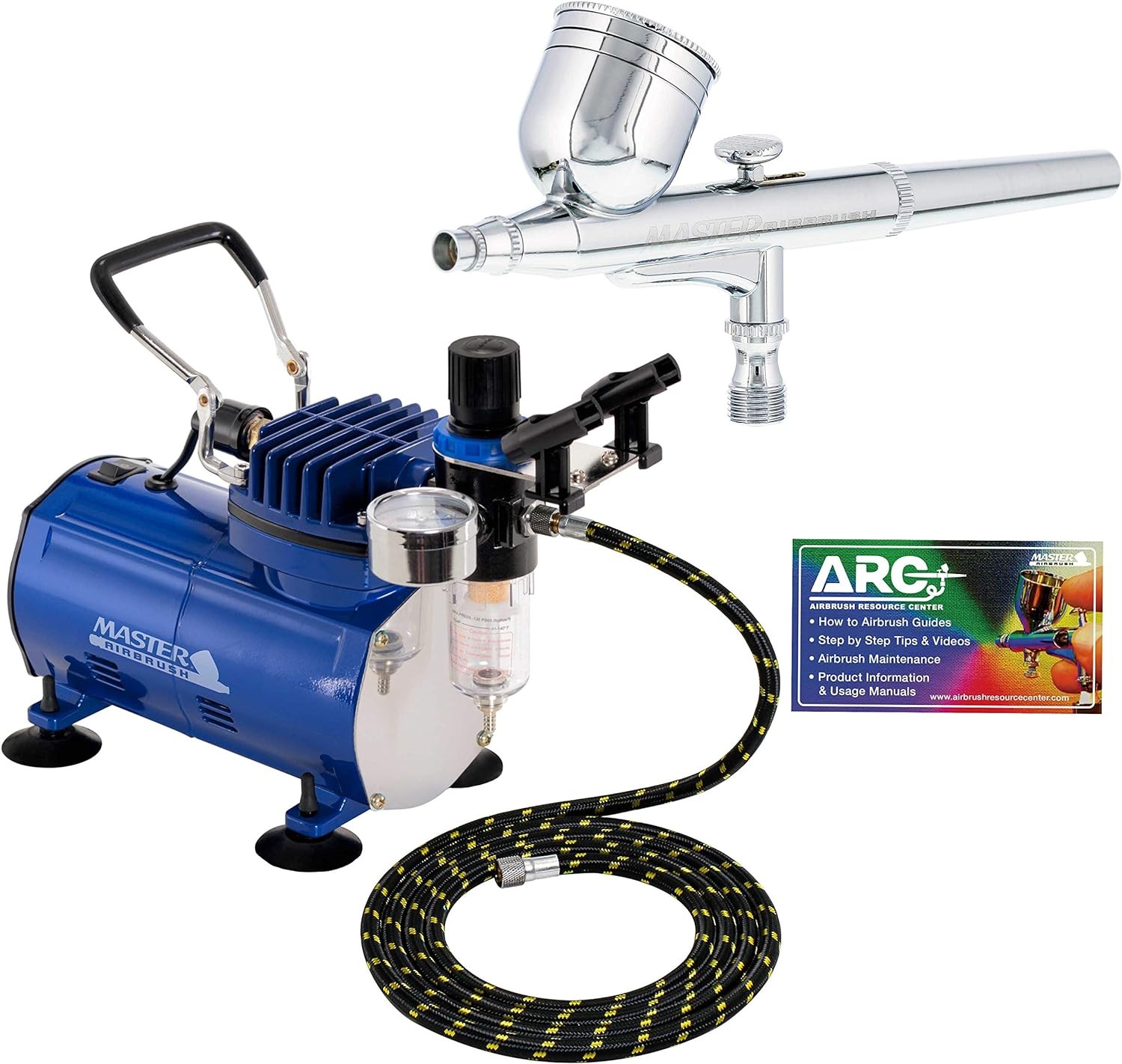 Dual Action Airbrush Kit with Tankless Compressor Master
