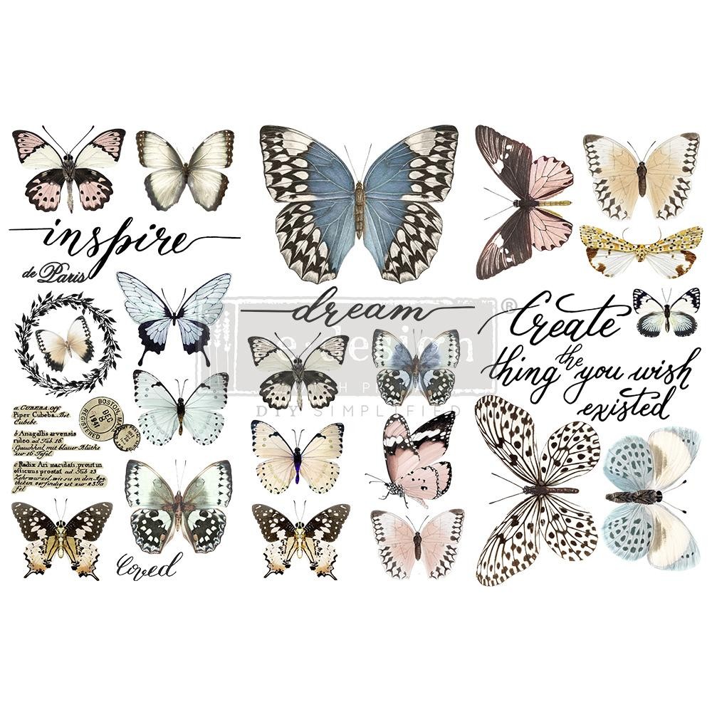 Butterfly Papillion | Mini Decor Transfers | Redesign with Prima