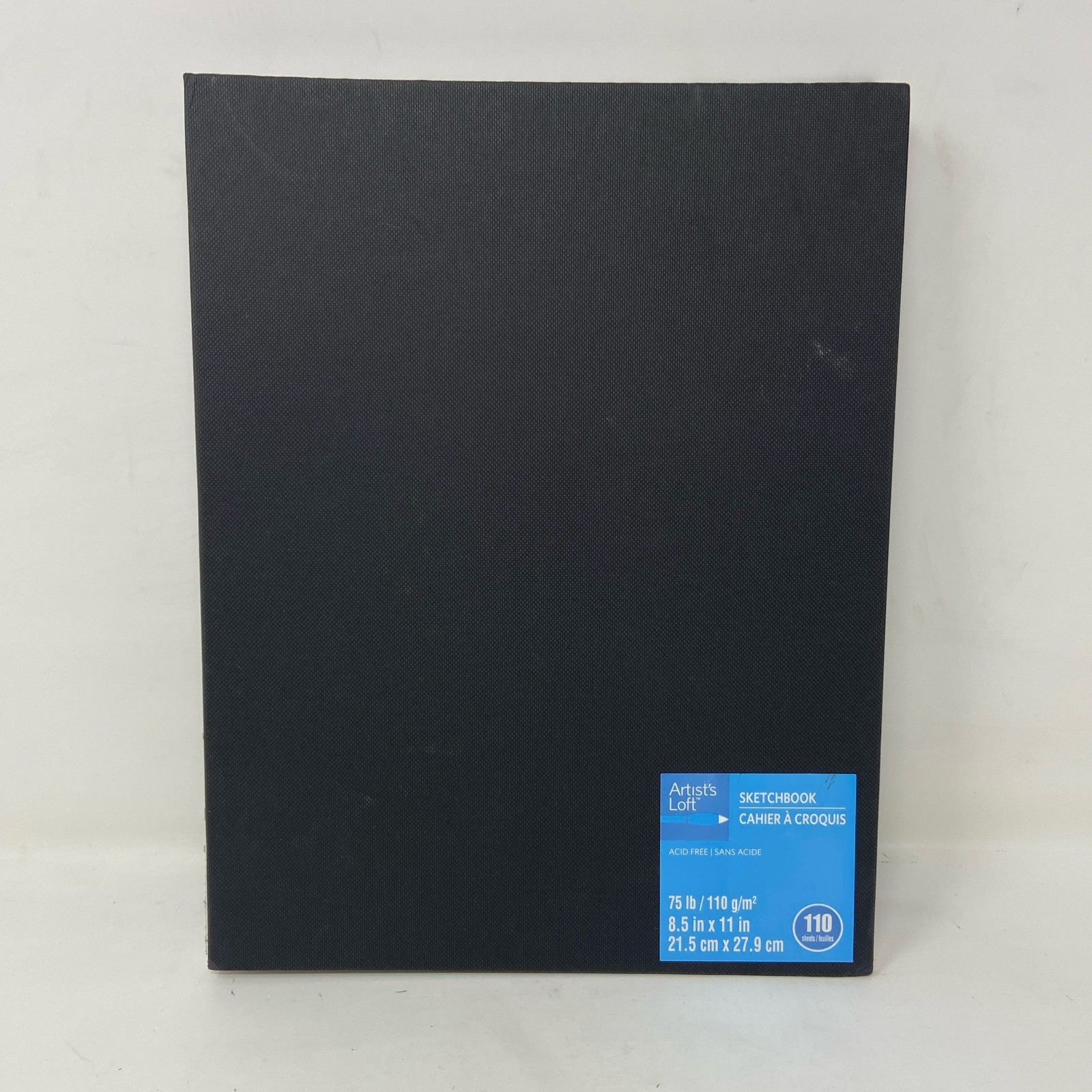 Artist’s Loft Black 8.5×11 Lay-Flat Hardbound Sketchbook, 110 Sheets