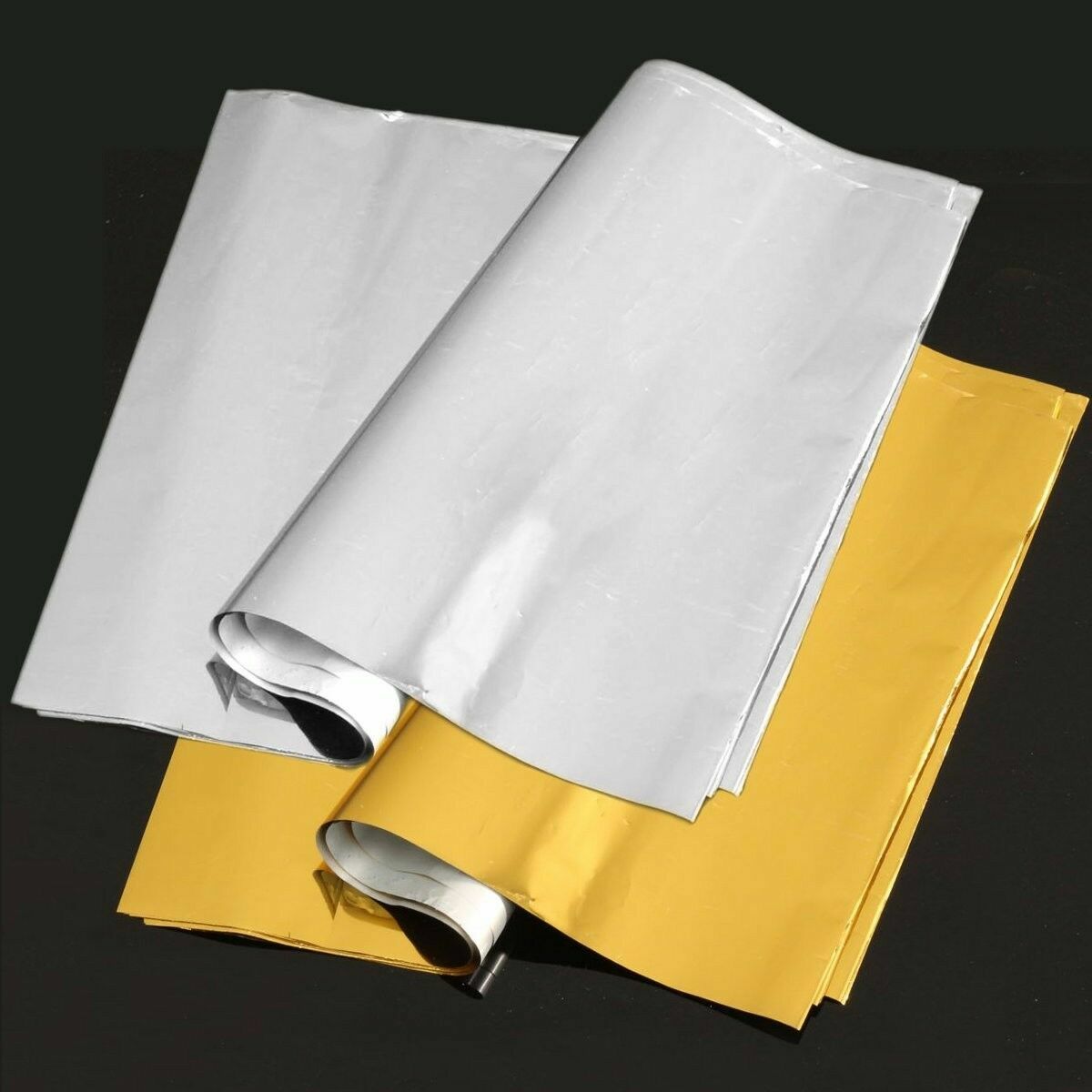 50 Sheets Hot Silver/Golds Foil Paper A4 Heat Transfer Printer Foil Papers