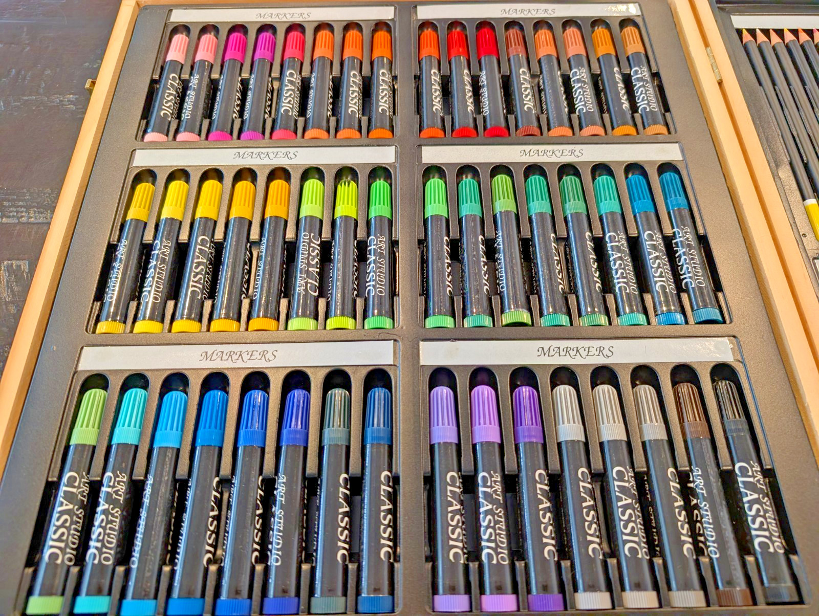 Mixed Media Art Set for Painting, Drawing, and Coloring, 127 Pieces